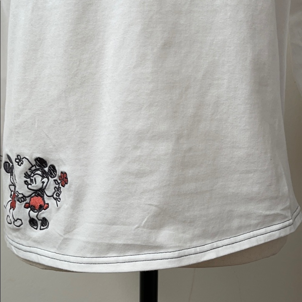 Disney Mickey Minnie 3/4 Sleeve Tee Shirt - Picture 9 of 15